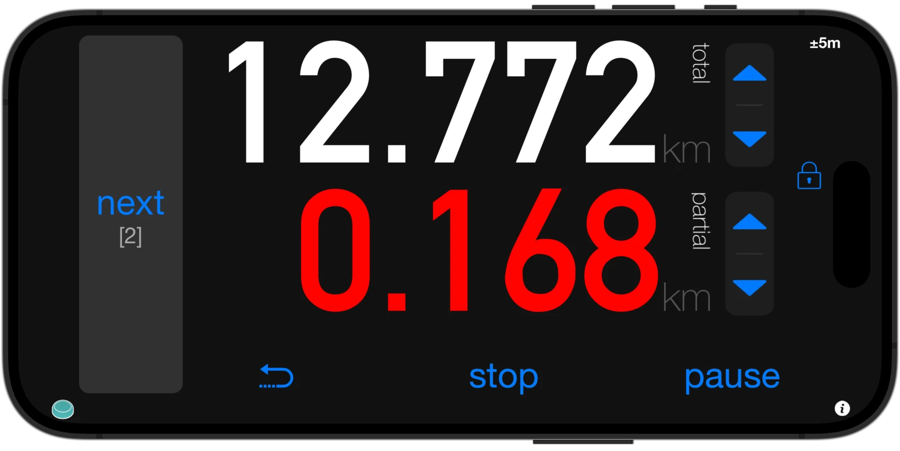 tripmaster app for iOS (iPad and iPhone) 3pMaster - Tripmaster Odometer App for Off-Road for iPad and iPhone Dark Mode