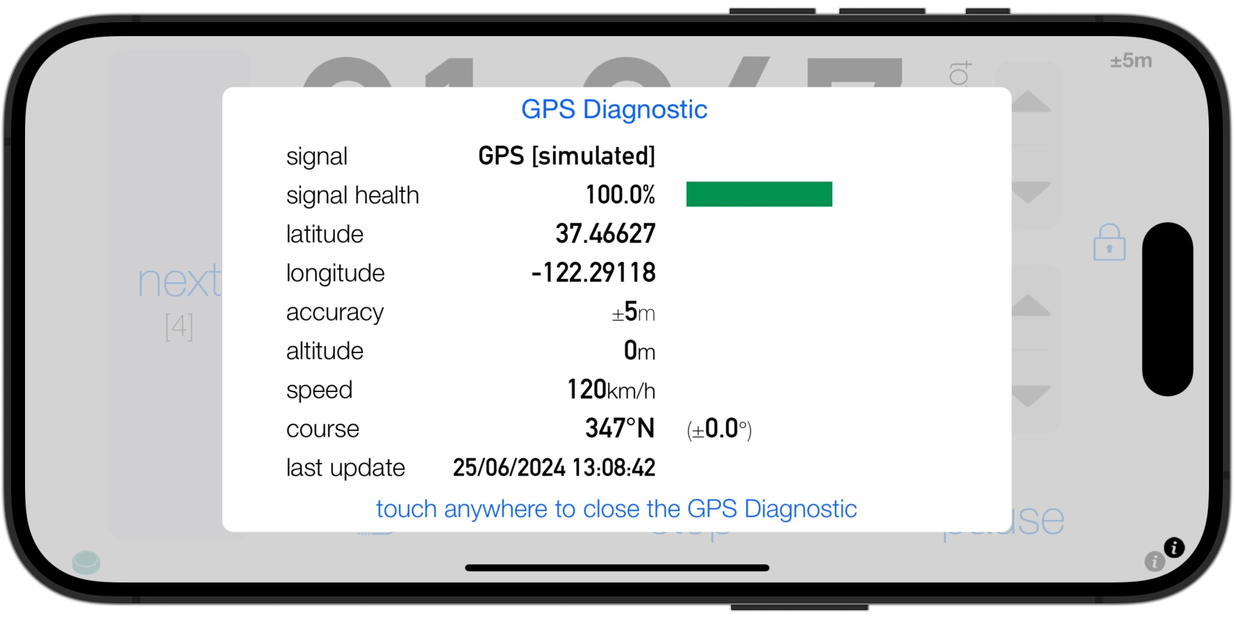 tripmaster app for iOS (iPad and iPhone) 3pMaster - Tripmaster Odometer App for Off-Road for iPad and iPhone GPS Signal